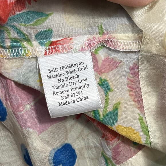 Johnny Was Flower Pattern Dress Beams Size SM - Picture 6 of 12